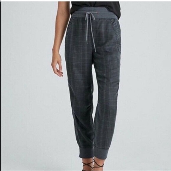 ANTHROPOLOGIE Kalli Plaid Leopard
Print Drawstring Jogger Pants Sz XS - Picture 3 of 12